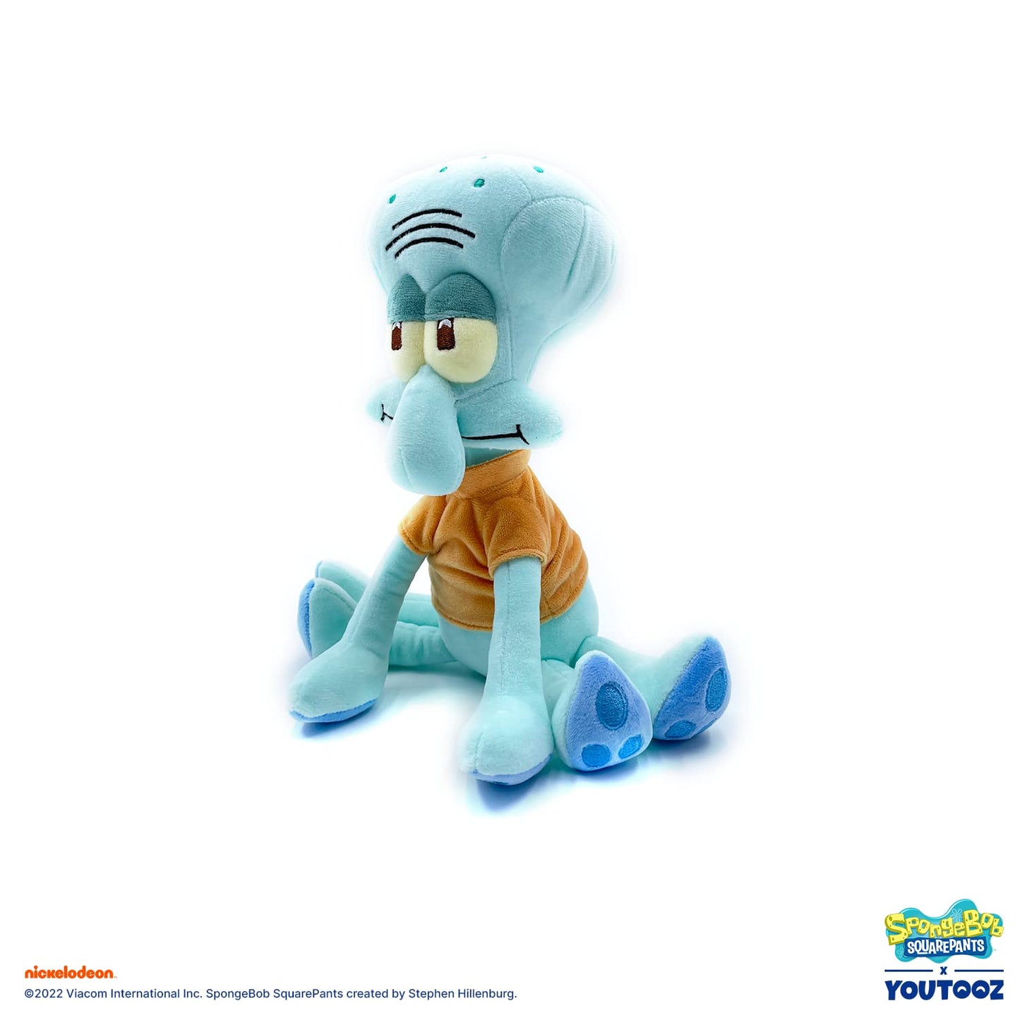 Youtooz Squidward Sit Plush, 9 Inch, Collectible, Official Licensed, Very Soft, Spongebob Squarepants, Plush Collection