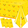 Dydamud Rubber Ducky Birthday Tablecloths, Duck Baby Shower Decorations 40Pcs Cute Yellow Duckie Table Cover For Waddle It Be Ge