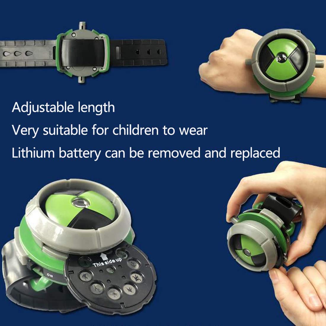 Grostmend Ben 10 Watch Toys Ben 10 Omnitrix Watch For Kids Ben Ten Ultimate Alien Projector Watch Games Action Figure Birthday G