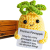 Avgiedy Handmade Crochet Pineapple Doll - Emotional Support Gift for Women, Boys, Girls - Yellow Cotton, Model: 5f9c15f2-afaa-4f1e-b51a