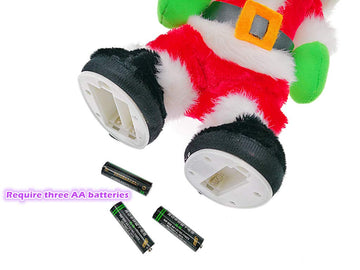 Alimitopia Twerking Santa Electric Toy,Christmas Musical Doll Dancing And Singing Xmas Plush Wiggle Hip Santa Claus Electric Toy Funny Gift(English Song)