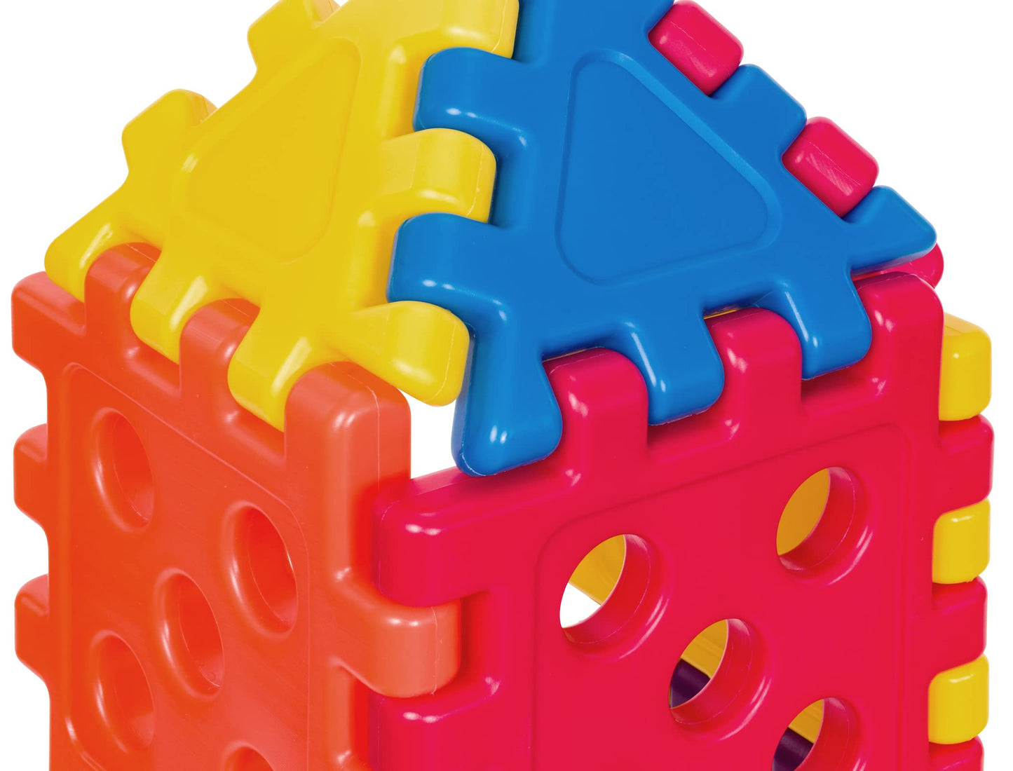 Careplay Oversized Waffle Blocks - 32 Piece Set, Connecting Building Blocks For Kids, Lightweight 12X12 Inch Design, Molded Polyethylene Plastic, Easy To For Kids To Hold, 10 Year Warranty