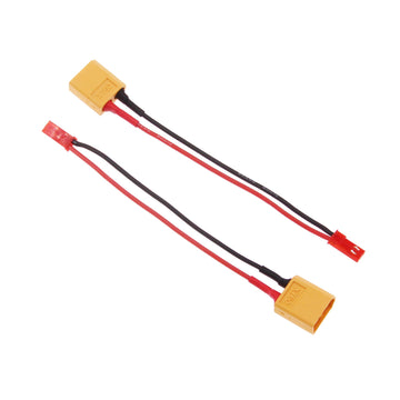 rflaueo 4pcs JST to XT60 Male Female RC Connector Adapter Wire with 20awg 4inch Cable(E86-4)