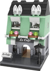 Brick Loot Exclusive Mini City Le Cafe Parisian Restaurant Boutique Modular - Custom Designed Model - Compatible With Lego And Other Major Brick Brands