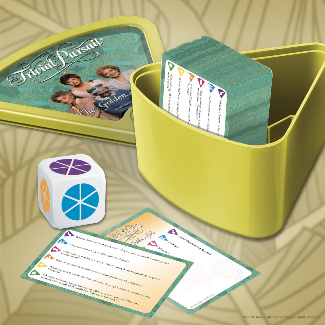 Usaopoly Trivial Pursuit Golden Girls Trivia Game | Golden Girls Tv Show Themed Game | 600 Questions To Relive All The Classic Moments From The Golden Girls | Themed Trivial Pursuit Game