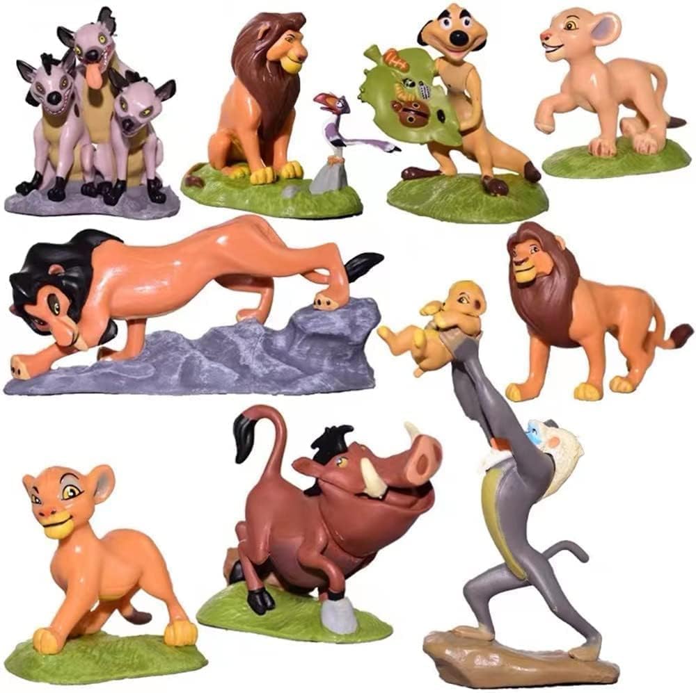 Fjzzcxnk Kids Play Animal Figures Action Figures Toys, Tales Of Mufasa & Simba Perfect 1.8-2.8 Inches Lion Figurines Playsets To