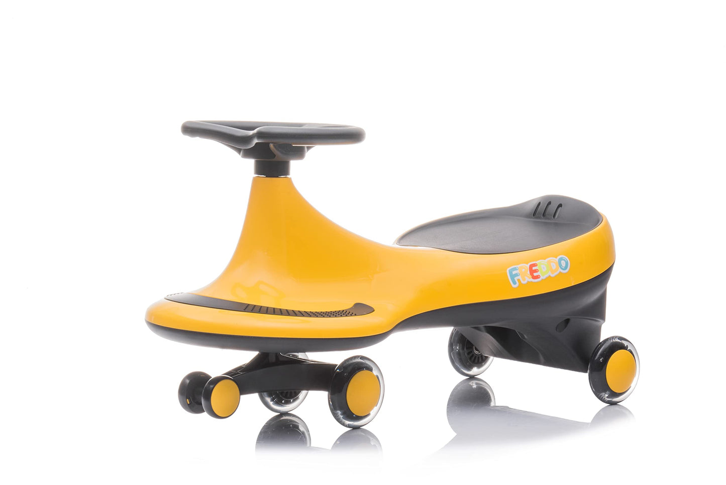 Freddo Toys Swing Car With Flashing Wheels For 3+ Years (Yellow)
