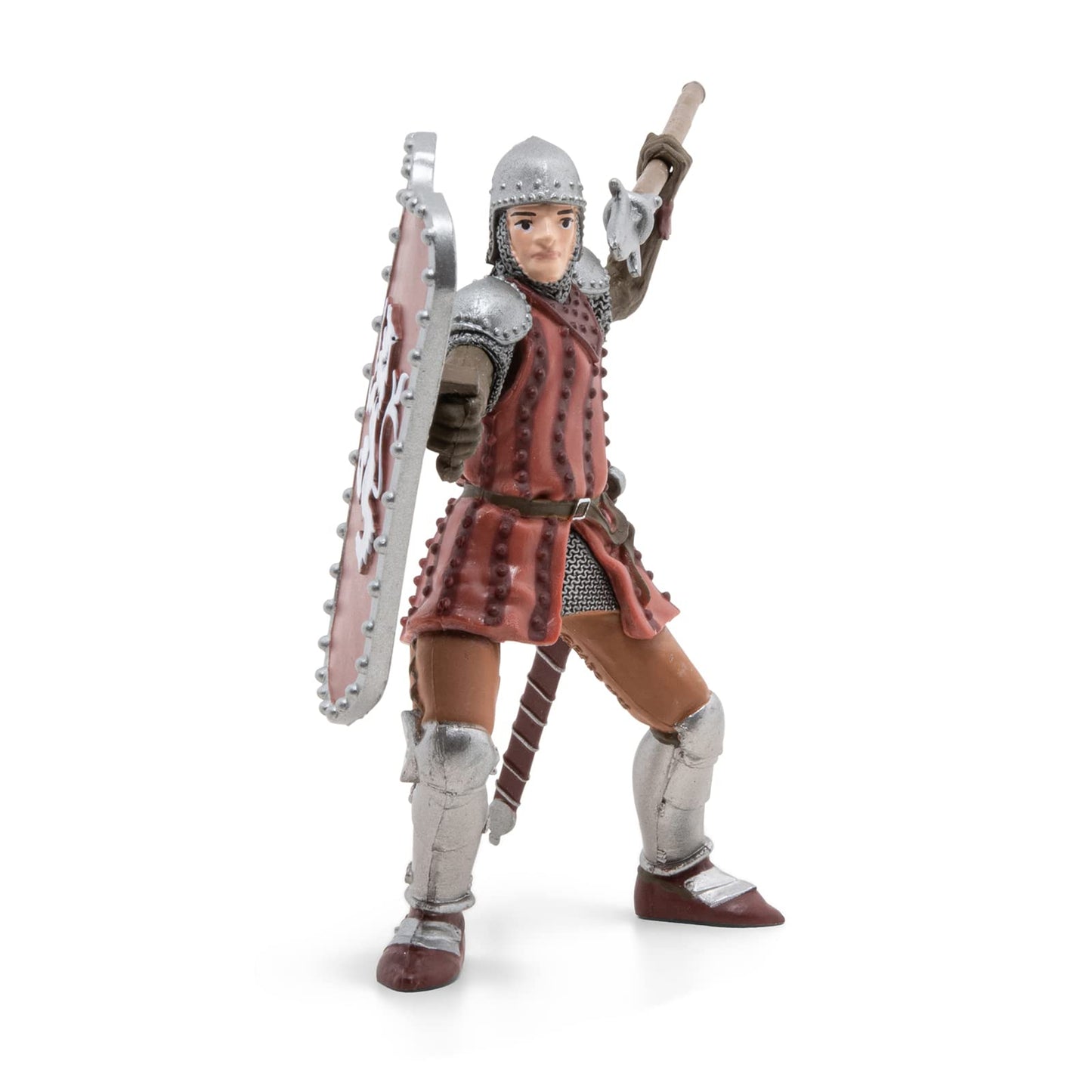 Papo Knight with Javelin - Hand Painted Medieval Figurine - Durable PVC - Medium Multicolor - Model 39756 - Ages 3+ - Collectible