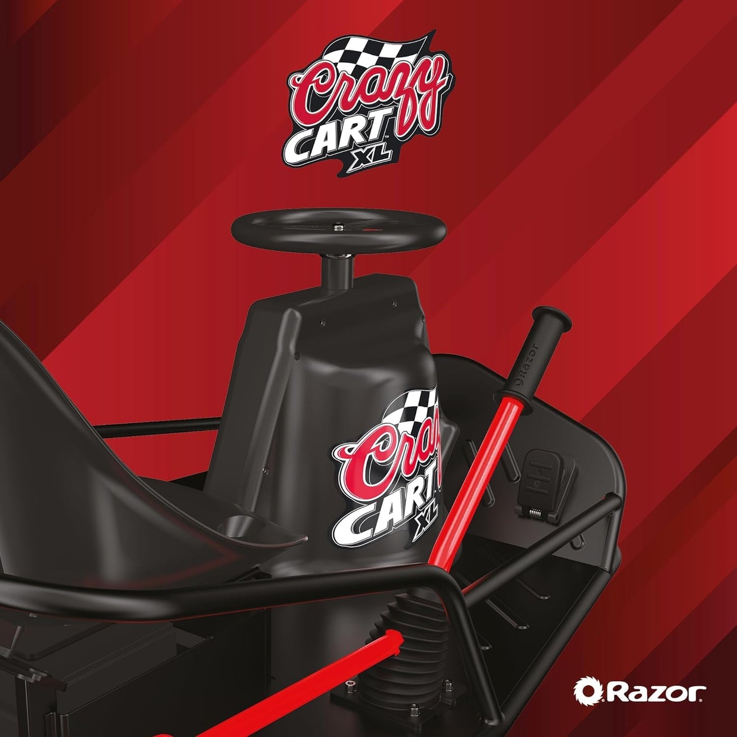 Razor Crazy Cart Xl Electric Scooter, Black, One Size