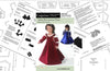 Italian Renaissance Dress Pattern Multi-Sized For 18'' American Girl Dolls And For 18'' Slim Carpatina Dolls