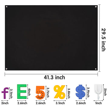 WATINC 151Pcs Alphabets Letters Numbers Felt Board Story Preschool Set Colorful ABC Letter Upper Lower Case Math Symbols Large W