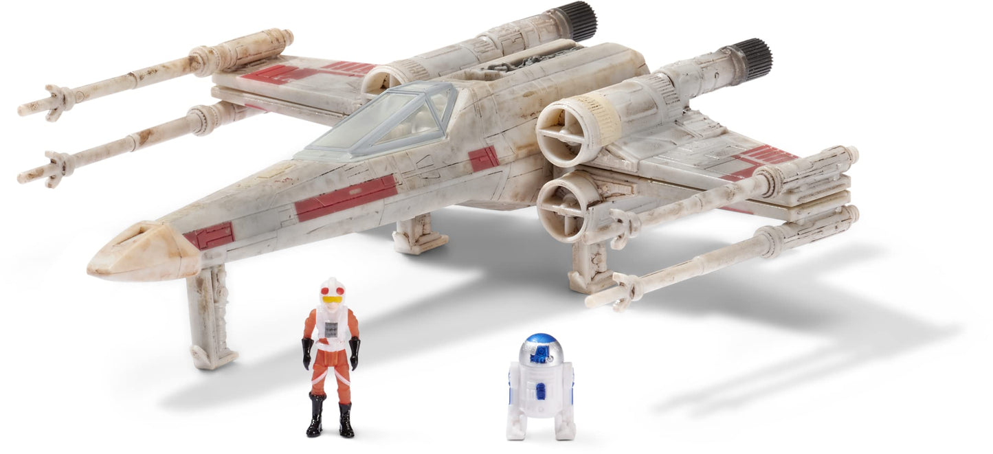 Star Wars 5-Inch X-Wing Starfighter Vehicle With Luke Skywalker & R2-D2 Micro Figures