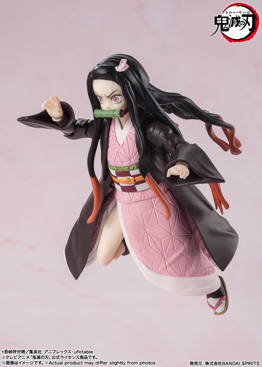 Tamashii Nations - Demon Slayer: Kimetsu No Yaiba - Nezuko Kamado, Bandai Spirits S.H.Figuarts Action Figure