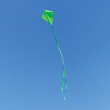 In The Breeze 3297 - Lime 30 Inch Diamond Kite - Solid Green, Fun, Easy Flying Kite
