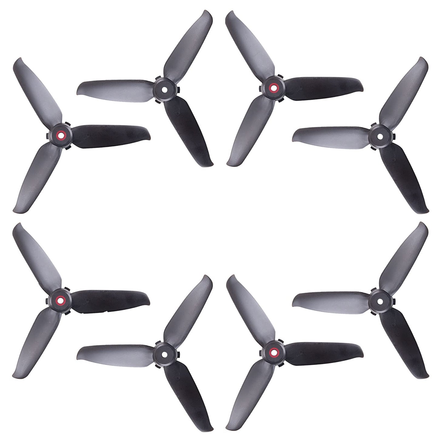 Dji Fpv Drone 5328 Propellers 3-Blades Props Low Noise Quick-Release Upgrade Replacement Accessories (8Pcs - 4Cw 4Ccw, Black)