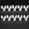10 Sets Nylon Standard Control Horns W13xL18xH25mm 4 Holes with Screw for RC Airplane Parts KT Model Replacement