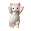Big Taba Squishy Cat, Fluffy Sticky Soft Realistic Cat,Stress Relieving Cute Large Cat Toys for Family or Friend(Crown Pink Cat)