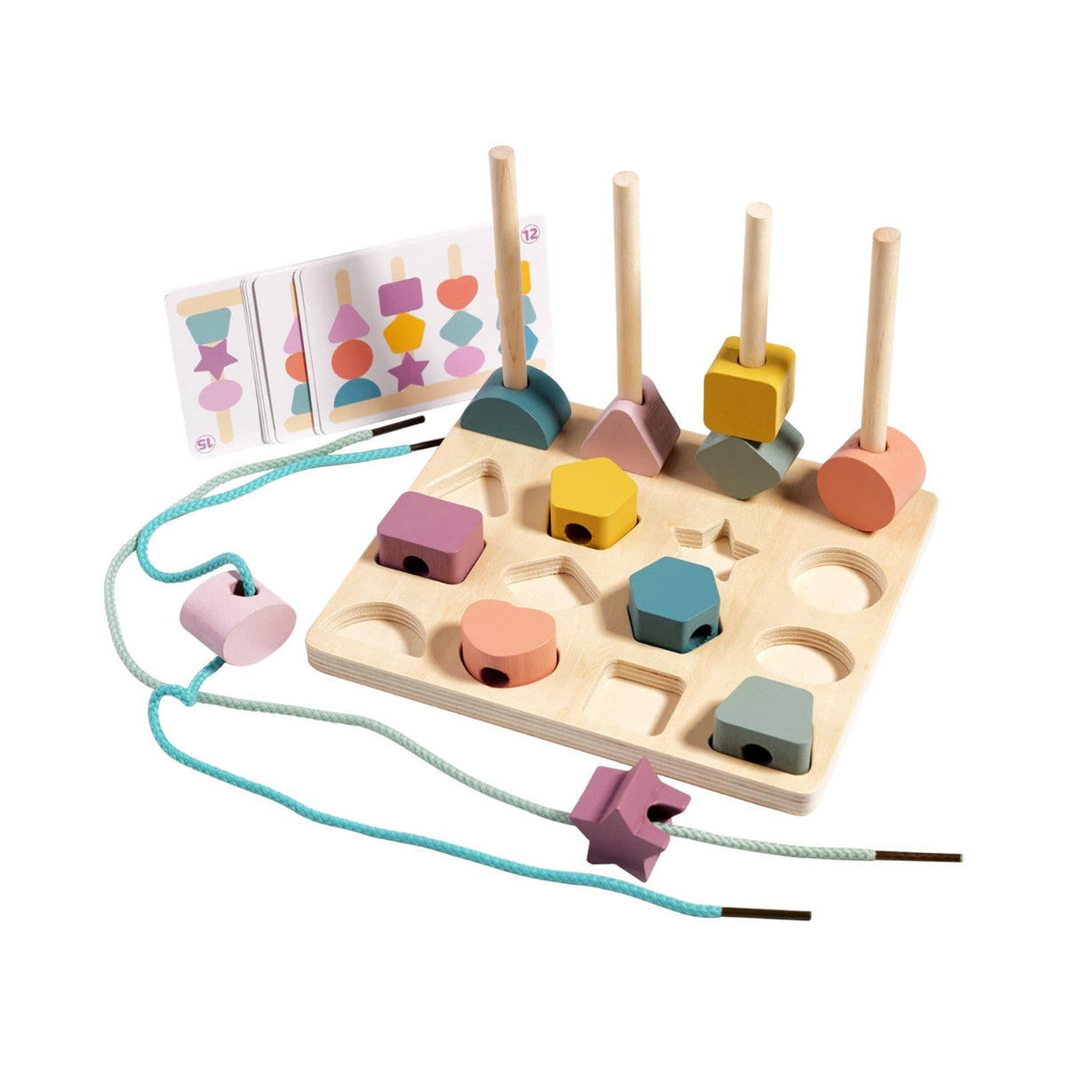 Calandis Beads Sequencing Toy Matching Shapes Stacking Toy For Children Holiday Gifts | Developmental Baby Toys | Toys For Baby