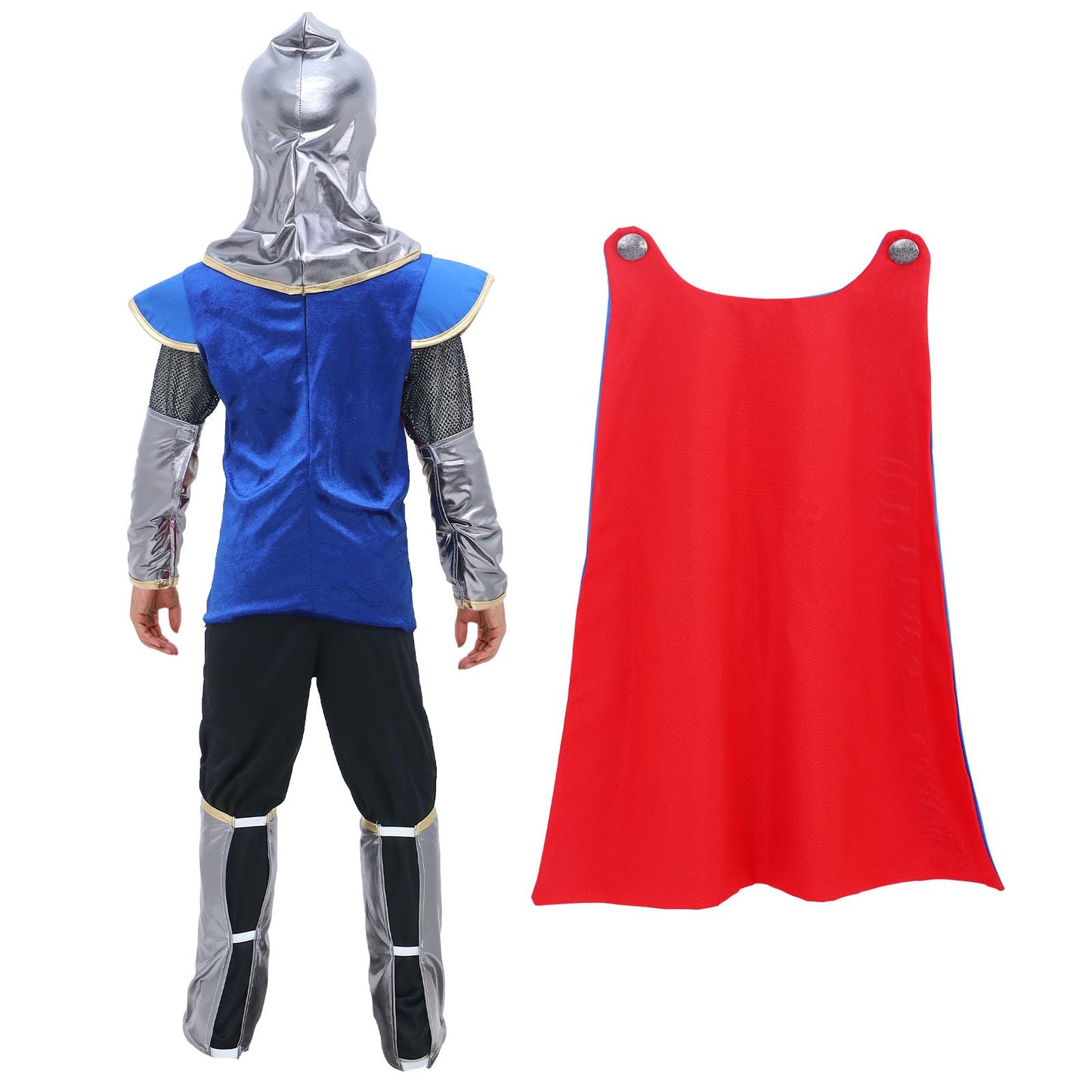 G.C Kids Knight Costume Toddler Boy Dress Up Clothes Medieval Costumes With Cape Toys Accessories Halloween Cosplay Gifts