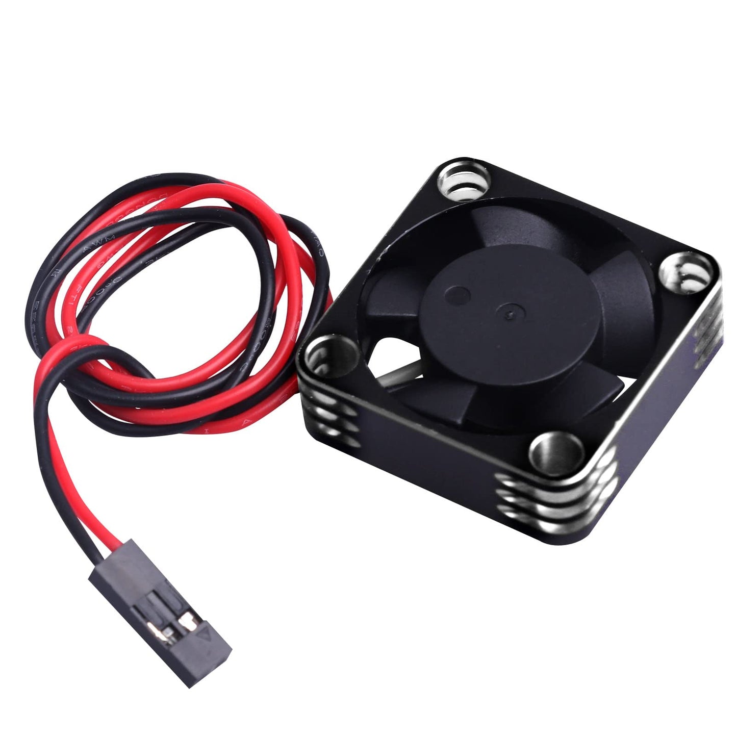 AllinRC 30mm RC Motor Cooling Fan Heatsink ESC Cooling Fan for RC Car 1/8 1/10 1/12 Scale 540 550 Brushless Motor Brushed (Black