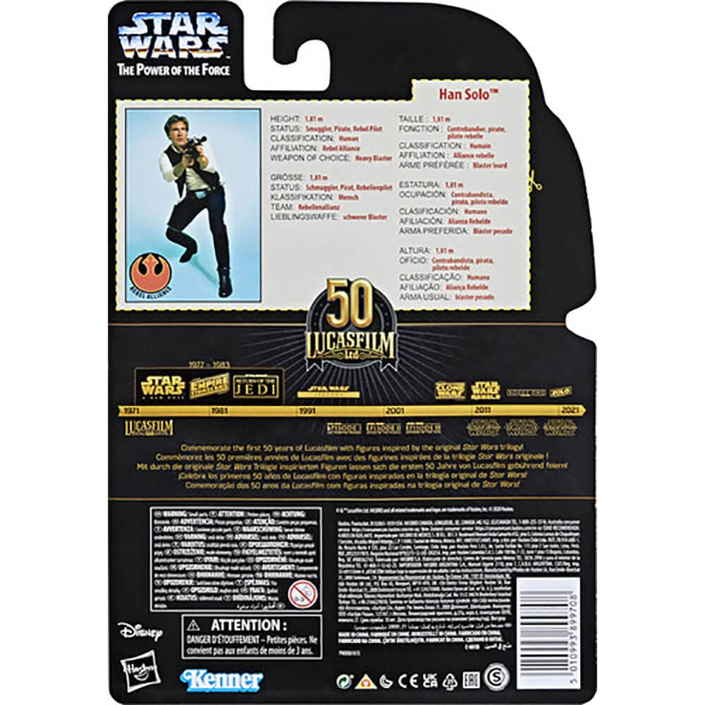 Star Wars The Black Series Lucasfilm 50Th Anniversary 6'' Han Solo Figure