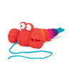 B. toys Pull Along Lobster Toy - Waggle-A-Longs, Developmental Push/Pull Toy for Toddlers, Red, Model BX1644Z