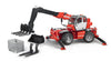 Bruder MRT 2150 Manitou Telescopic Loader - Multicolour, ABS Material, Model 02129