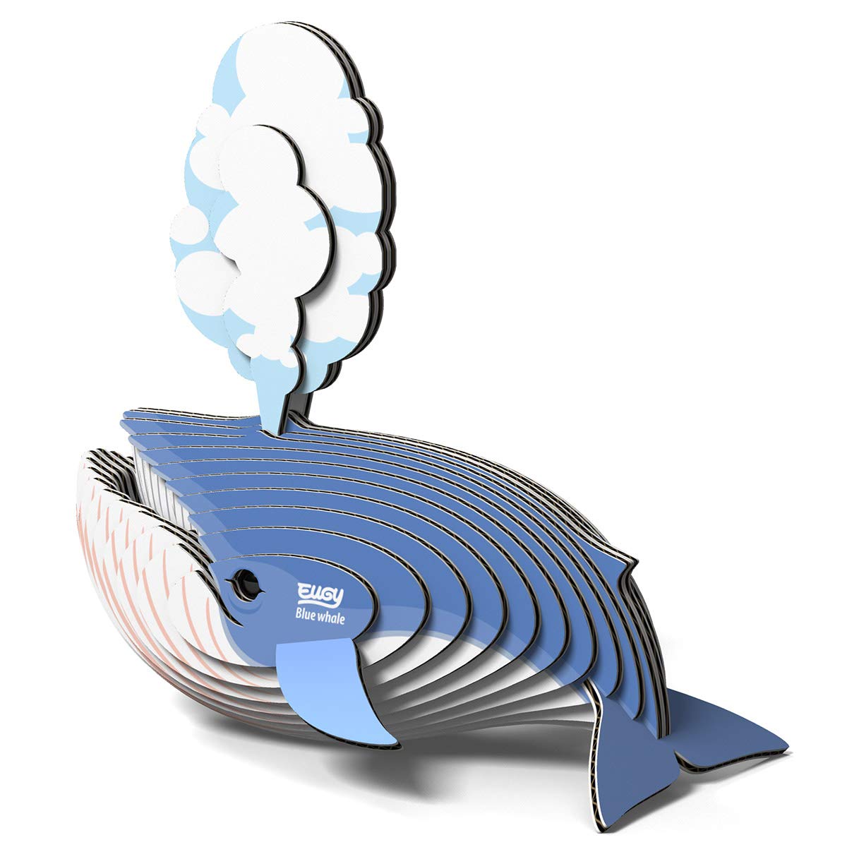 Eugy Blue Whale 3D Puzzle, 25 Piece Eco-Friendly Educational Toy Puzzles For Boys, Girls & Kids Ages 6+