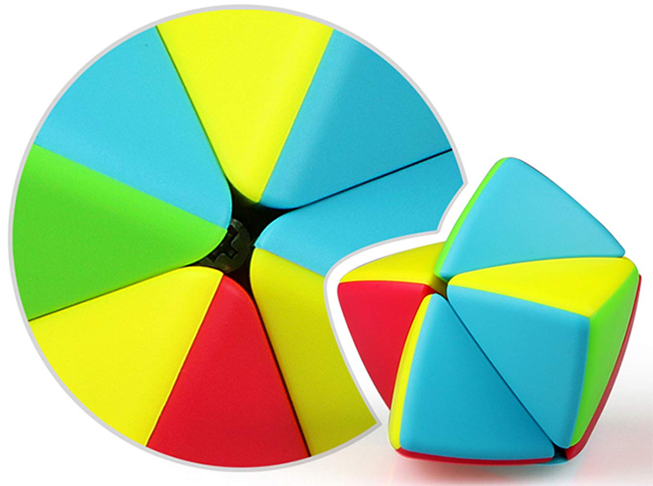 Liangcuber Qy Mastermorphix 2X2 Speed Cube Stickerless Pyramorphix Puzzle Cube Toys