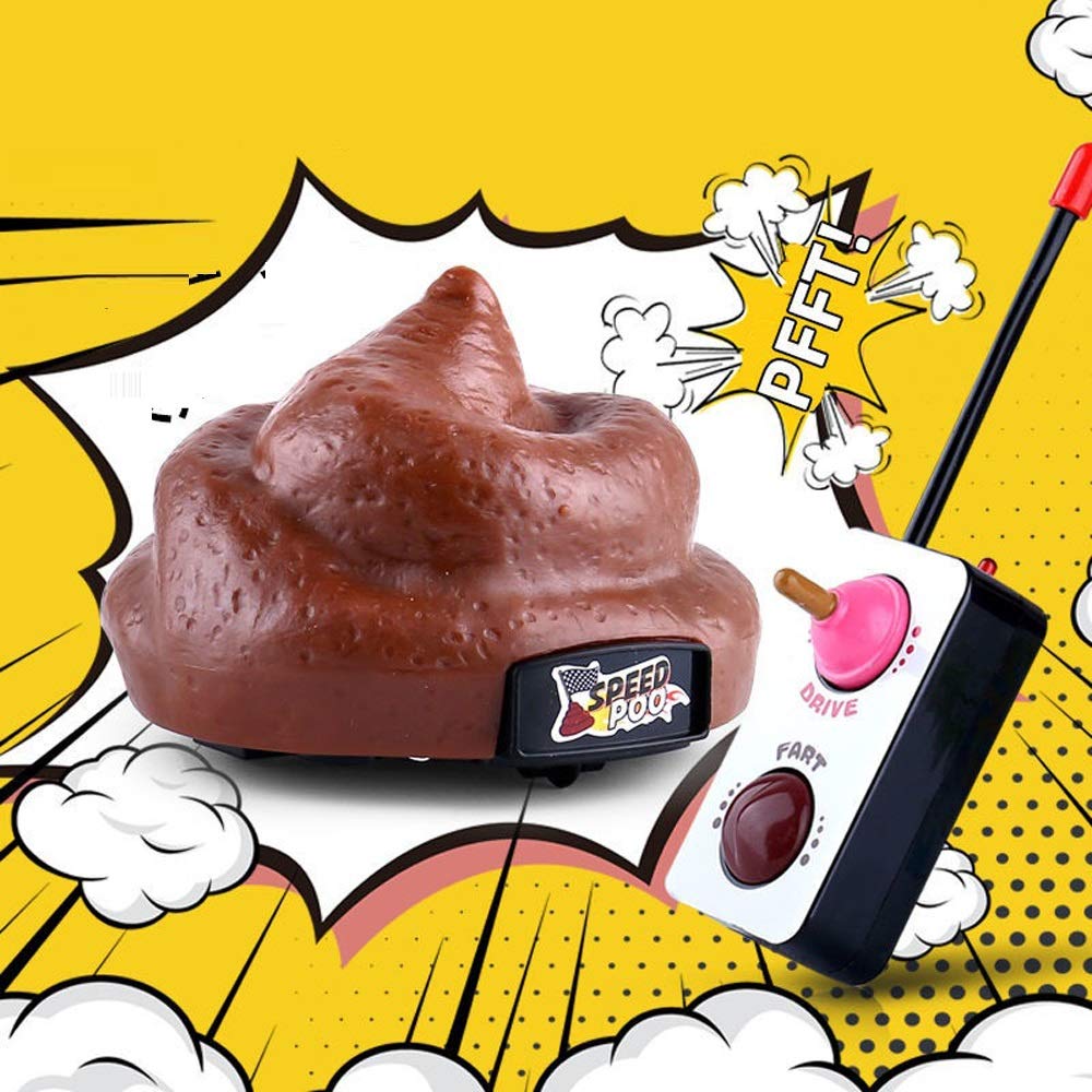 Remote Control Speed Poo Rc Shit Poop Car Funny Kids Pet Animal Prank Toys For Family Games And Party Gifts (With Screwdriver)