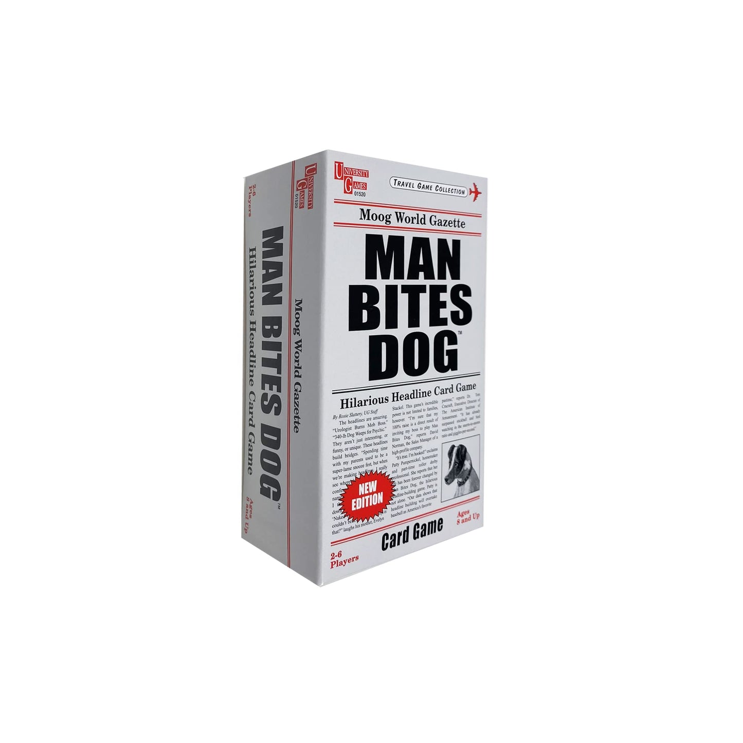 University Games Man Bites Dog (Pack of 4)