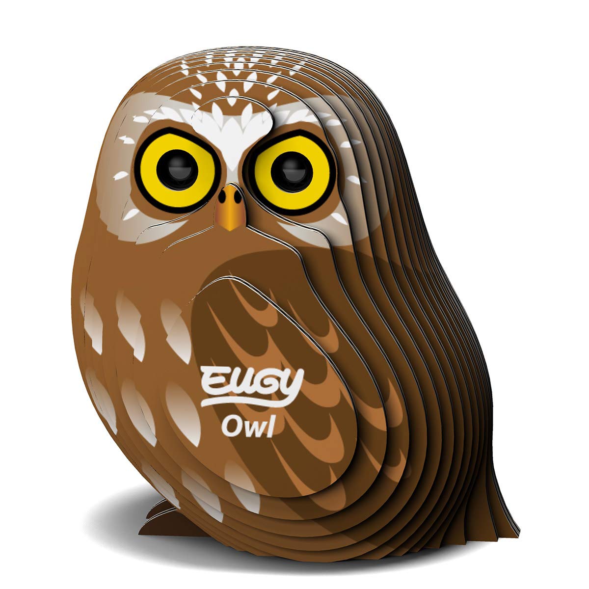 Eugy Owl 3D Puzzle, 24 Piece Eco-Friendly Educational Toy Puzzles For Boys, Girls & Kids Ages 6+