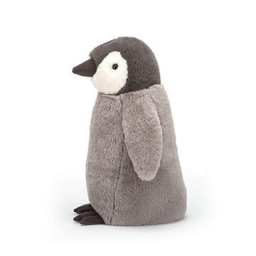 Jellycat Percy Penguin Stuffed Animal, Grey Plush Toy, Medium 9.5 inches - Perfect Classic Gift for Kids