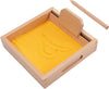 Suwimut Montessori Sand Tray, Montessori Letter Formation Sand Writing Tray With Wooden Pen For Kids Writing Letters And Numbers, Gifts For Preschool Kids Sand Box Toys