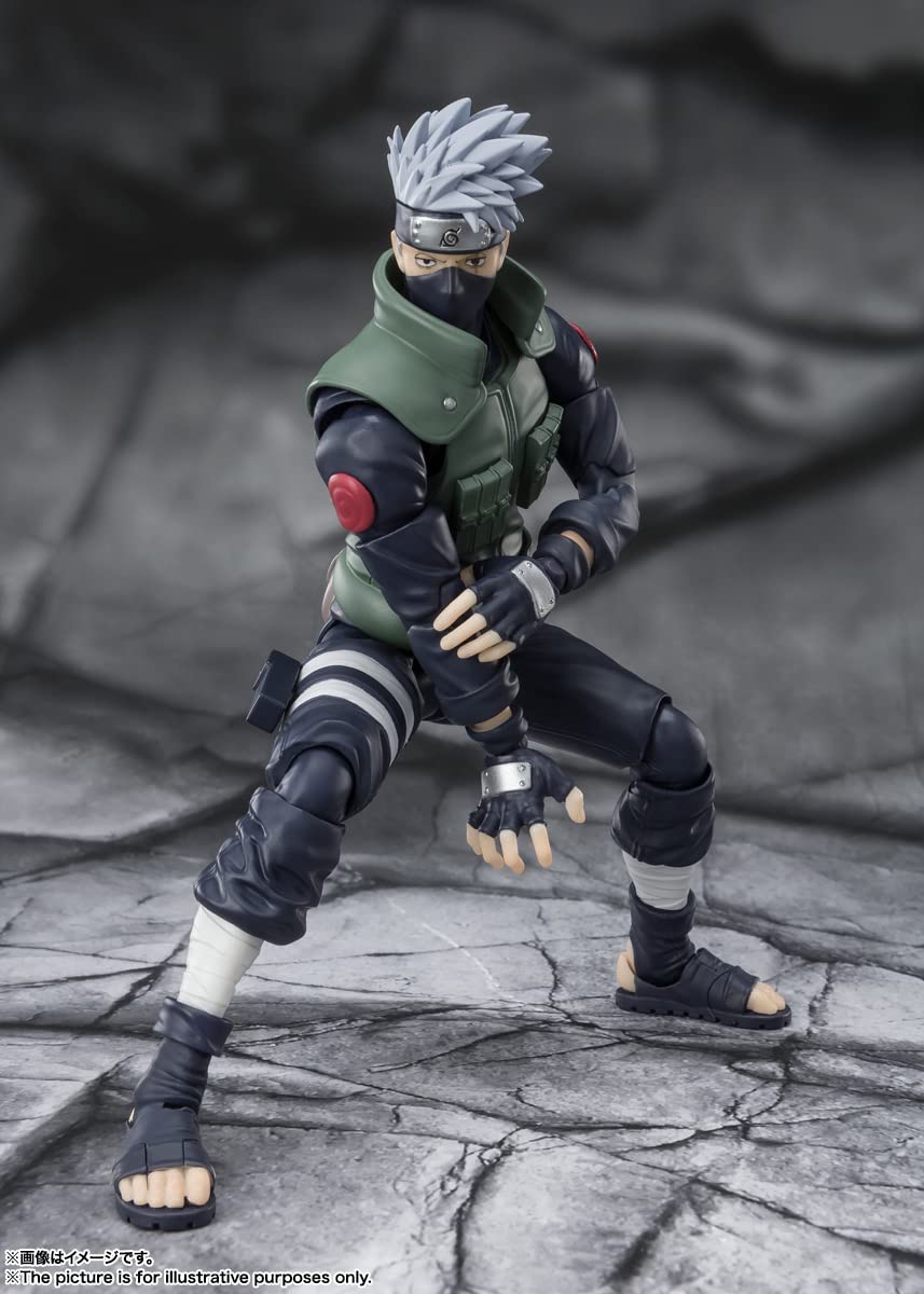 Tamashii Nations - Naruto: Shippuden - Kakashi Hatake (The Famed Sharingan Hero), Bandai Spirits S.H.Figuarts, 6.3 Inch