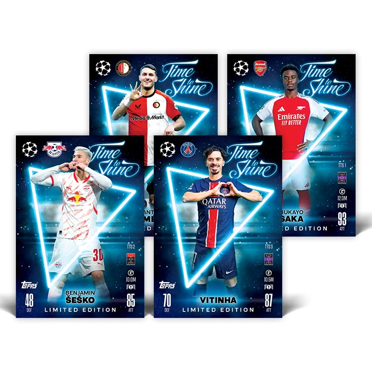 Topps Match Attax 24/25 - Random Mega Tin - Contains 44 Match Attax Cards Plus 4 Exclusive Les