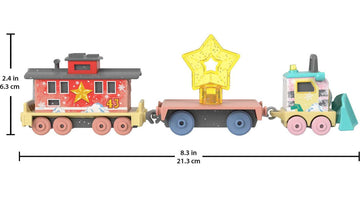 Thomas & Friends Diecast Toy Train, Shivery Delivery Sandy The Rail Speeder & Brake Car Bruno For Preschool Pretend Play Kids Ages 3+ Years
