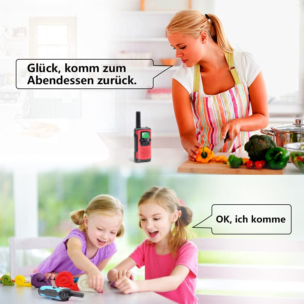 Walkie Talkies For Kids 3Pack, 22 Channels 2 Way Radio Kids Talks Toy For 3 To 12 Year Old Boys Girls Gift, 3 Miles Long Range For Outdoor Camping Game