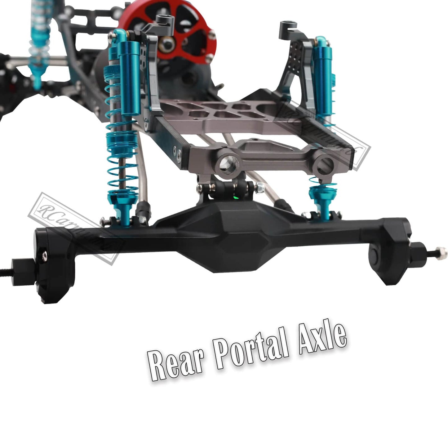 Rcarmumb RC Front Rear Portal Axle Upgrades Part for 1/10 Crawler Axial SCX10 90046/90047,Aluminum Alloy Front Rear Portal Axle