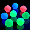 Skylety 8 Pieces Glow In The Dark Sticky Balls Elevated Glowing Stress Balls Relax Cool Asmr Stuff Toy For Ceiling Wall Adults(1.8 Inches,Pink, Yellow, Blue, Green)