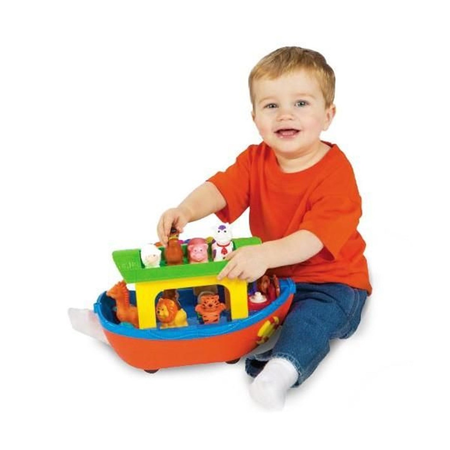 Kiddieland Noah's Ark Toy - Fun n' Play, Medium Size, Oil Pastel, Plastic, Model 31880