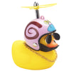 Wonuu Rubber Duck Car Decorations Cute Yellow Duck Car Dashboard Ornaments With Propeller (Snail-Y)