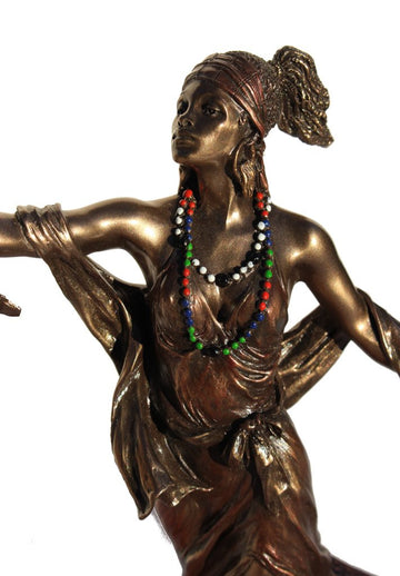 Oya - Goddess Of Wind, Storm And Transformation Figurine, Bronze Color