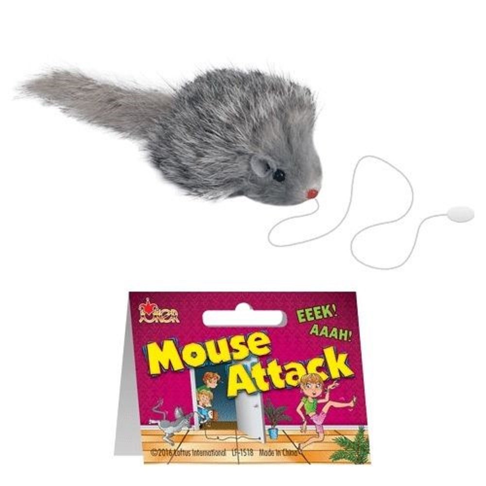 Loftus Mouse Attack Practical Joke Gag Gift, 2.5" Gray/White Plastic Model LF-1518