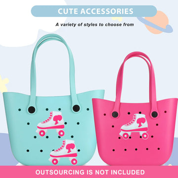Lckaey Rubber Beach Bag Accessories-PVC Rubber decoration-for EVA Purse Bogg Inserts Y064Figure 38