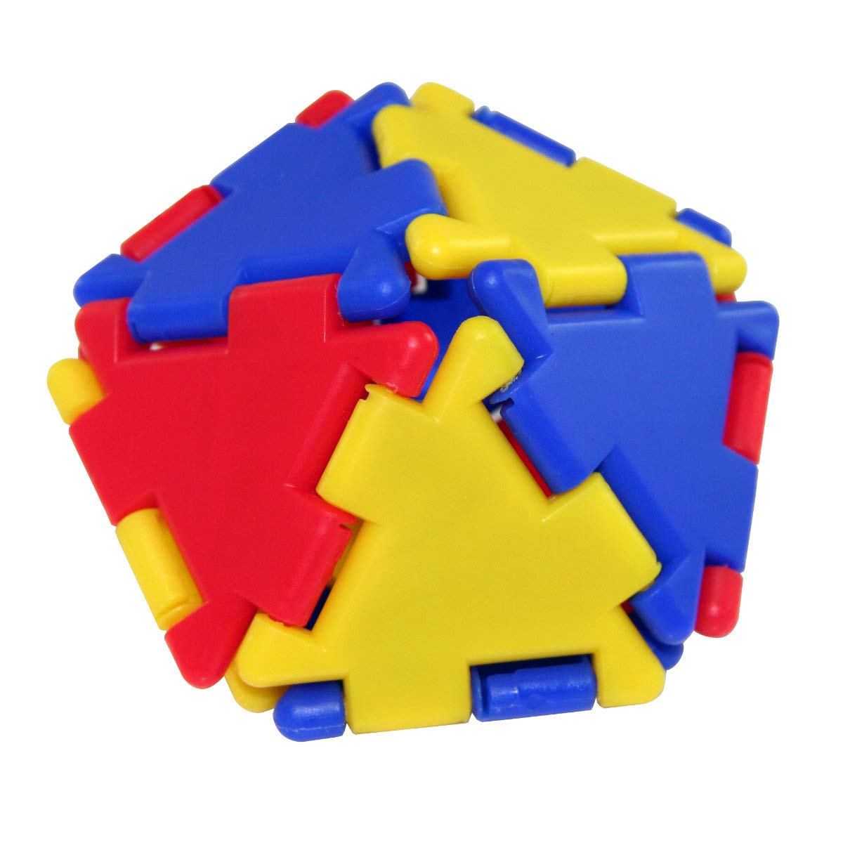 Polydron Kids Junior Construction Set In Multicolored - Educational Toy Interlocking Building Kit - 3+ Years - 124 Pieces