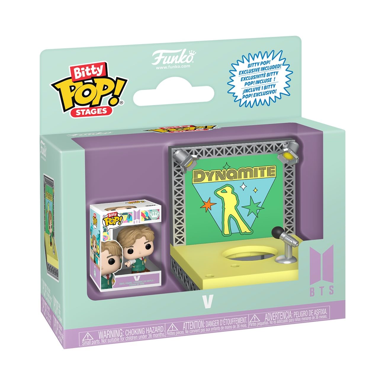 Funko Pop! Bitty Stages: BTS - Dynamite - V - Collectable Vinyl Figure - Gift Idea - Official Merchandise - Toys for Kids & Adul