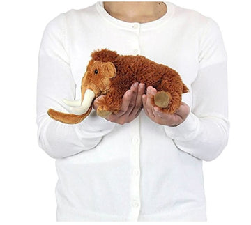TAMMYFLYFLY 13 Brown Woolly Mammoth Plush - Soft Stuffed Animal Toy, Cuddly 30cm Elephant for Kids and Collectors