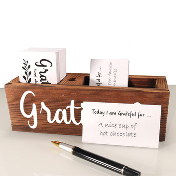 Agantree Art Gratitude Jar Gifts -Practice Gratitude Cards Kit Gifts For Kids Families Friends, Going Away Gifts-100 Cards Inclu