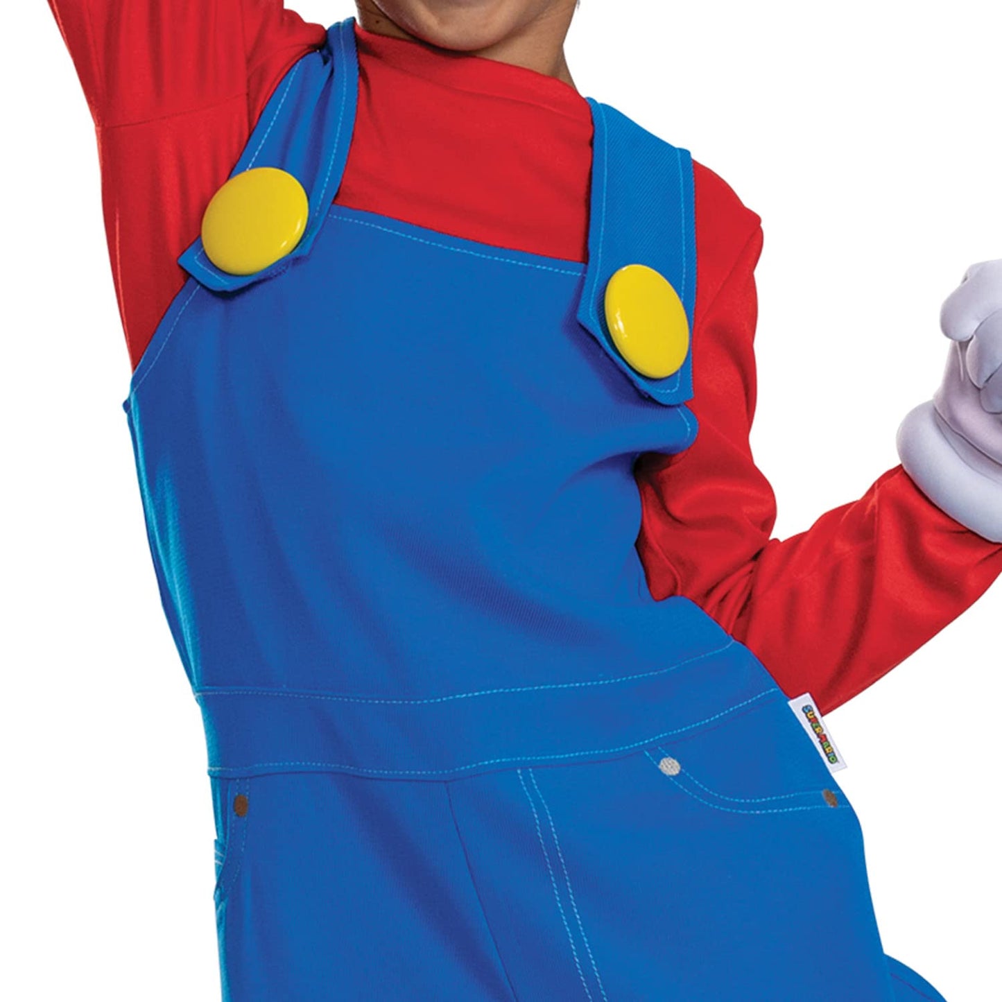 Disguise Mario Costume For Kids, Official Super Mario Bros Costume And Accessories For Children, Size (4-6)